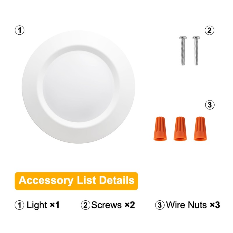GREENLUX 7.5” Surface Mount Led Disk Light Suits for 3"