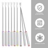 15pcs 9.6 Inch Fondue Sticks Stainless Steel Barbecue Fruit Dessert