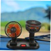 TEHAUX Car Fan Dual Head Portable Cooling Fan for Car