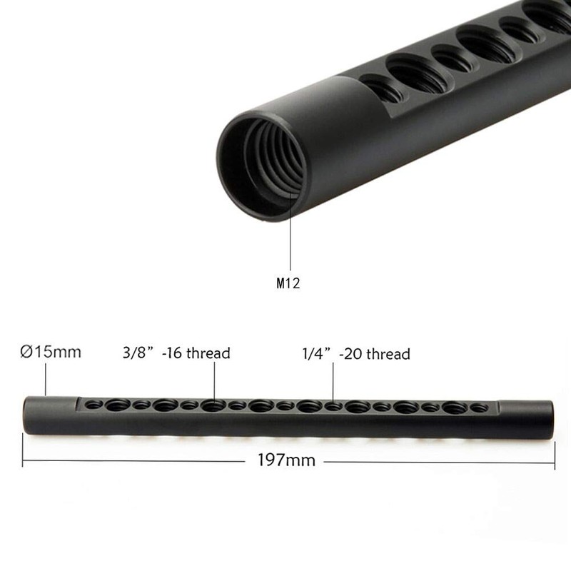 NICEYRIG Camera 15mm Rod, 15mm Cheese Rod, Camera Cheese Bar