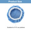 sourcing map 6pcs Car Polisher Bonnet Buffing Pad Coral Fleece
