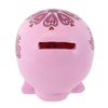 Something Different Pink Candy Skull Money Box, Resin, 9 x