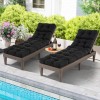 Costway 73" Lounge Chaise Cushion Padded Recliner Cushion Outdoor Indoor