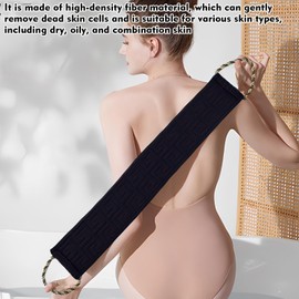 KUBDPQOR Peeling Handschuhe 2 Stück und Rückenpeelingtücher 2er Set – Hautpflege Set für Damen und Herren, Duschhandschuhe zum Peeling, sanfte Reinigung, für trockene und fettige Haut, ideal für Bad