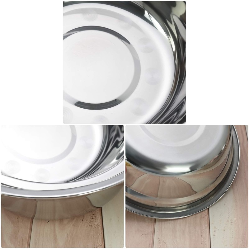 Waikhomes Deep Mixing Bowl, 6-Pack Serving Bowl Stainless Steel, Prep