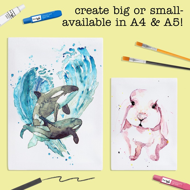 abeec A4 Artist Canvas 5 Pack | 100% Cotton Acid-Free