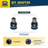 3/8" Square Drive to 1/4" Bit Hex Socket Adapter, Impact