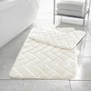 HomeSpace Direct Blocks Non- Slip Memory Foam Bath Mat/Toilet Mat