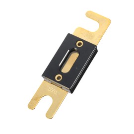 Partuto 1 Pcs 500A Universal ANL Fuse - Metal Plastic Gold Tone Black