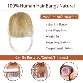 RPAEOY Clip in Pony Haare Haarverlängerungen Flat Bang mit Schläfen Echthaar Front Face Fringe Pony Haarteile Pony Extension für Frauen das Tägliche Tragen (Schwarz)