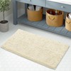 LuxUrux Bath Mat-Extra-Soft Plush Bath Shower Bathroom Rug, 1'' Chenille