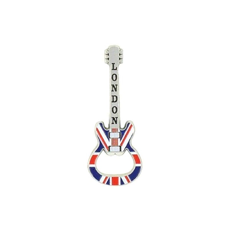 Guitar Bottle Opener Fridge Magnet Union Jack Flag Souvenir Gift