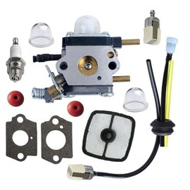 BEAR FLAG EDITION for Carburetor & Fuel Line Kit for Mantis Tiller Cultivator 7222E SV-4B 1E for Echo Zama.