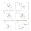 Non Electric Bidet Toilet Seat Attachment Hot and Cold Water