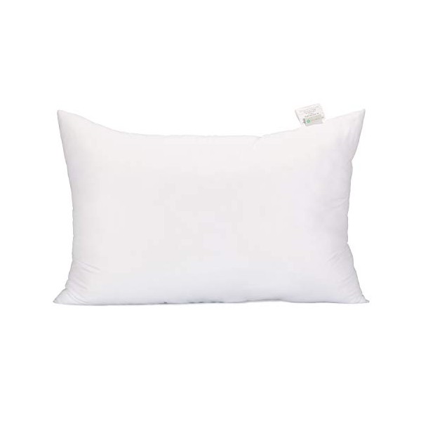 Acanva Bed Sleeping Extra-Soft Sham Pillow Insert, 1 Count (Pack of 1), White