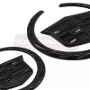 Unbranded 2PCS Black Front Grille Rear Trunk Lid Badge Emblem