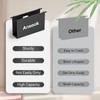 ANSOOK Plastic Legal Size Hanging File Folders,12 Pack Reinforced Black