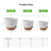 FaithLand 3-Pack Large Planter Pots, 12 10 9 Inch Self