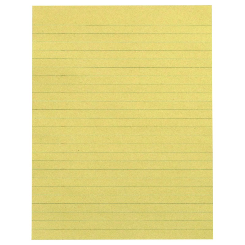 School Smart Newsprint Paper with Red Margin, 8 x 10-1/2