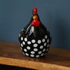 Fyne-Finds Ceramic Speckled Chicken Polka Dot Hen Shelf Sitter Ornament