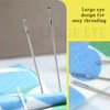 50 PCS Premium Large Eye Needles, 5 Sizes Sewing Sharp