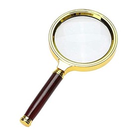 COCOMK - Lupa de mano con lupa de aumento 6X para ciencia, libro de lectura, inspección - Top Quality