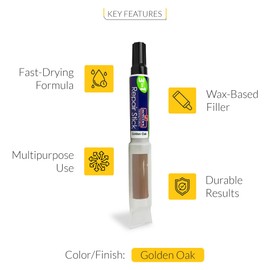 BRIXWELL QLAK-012 3-in-1 Repair Stick Golden Oak Golden Oak