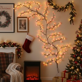NXUEBDU 7.5ft Pink Cherry Blossom Tree Light, 144 LEDs USB Powered with Remote & Timer, Bendable Branches Artificial Lighted Tree for Home Decor Living Room Bedroom Wall Floor, Spring Summer Wedding