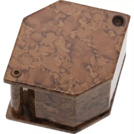 FindingKing 10X Brown Color Hexagonal Eye Loupe Jewelers Magnifying Tool 21mm