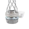 Leviton 3/4-Inch, Straight, Male, Steel Body, Wide-Range Strain-Relief, .520, .730