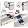 Hengsong Knob Cylinder Brass 35/35 with 5 Brass Keys, Lock