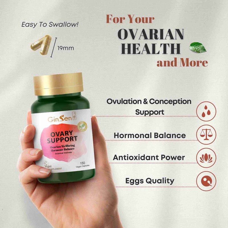 OvarySupport for Women’s Ovarian Health, Natural Hormonal Restore, 150 Capsules,