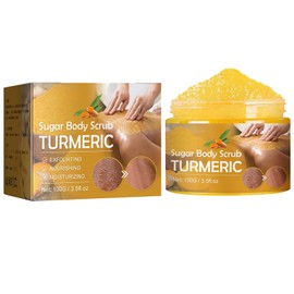 KOAHDE Gesichtspeeling, Kurkuma, Peelings für den Körper des Gesichts, Kurkuma, Gesichtspeeling für Tiefenreinigung, Kurkuma-Peeling zur Beseitigung von Akne, Körperpeeling mit Kurkuma