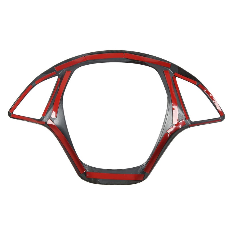 KIMISS Steering Wheel Cover Frame for Corvette C7 2014-2019 Carbon