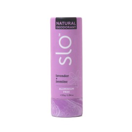 Slo | Natural Deodorant - All Natural Ingredients, Vegan & Cruelty Free, Paper Packaging | Lavender + Jasmine, 1.94oz
