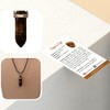 VIE VIE Double Point Pencil Pendant, Black String (Tiger's Eye)