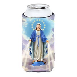Caroline's Treasures APH8805TBC Religious Blessed Virgin Mother Mary Tall Boy beverage insulator Hugger, Tall Boy, multicolor