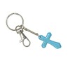 Jeannieparnell 595 - Turquoise Howlite Cross Keyring Gift for Protection