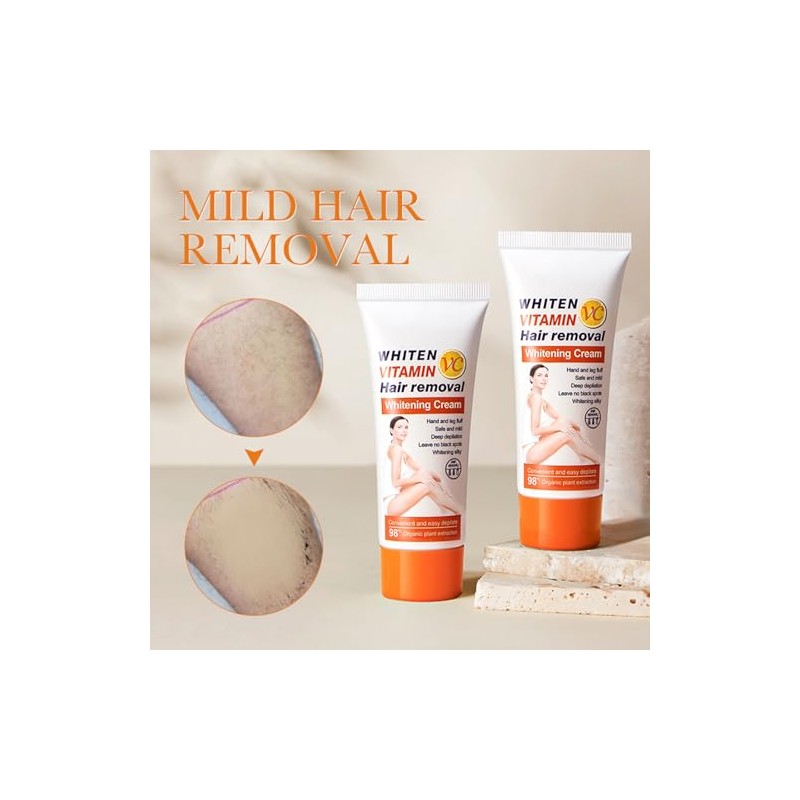 Bluemega Crema Depiladora de Vitamina C para Mujer