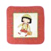 Chibi Maruko-chan Hand Towel, Red