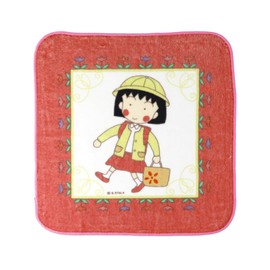 Chibi Maruko-chan Hand Towel, Red