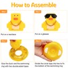 Wonuu Car Rubber Duck Decoration - Dashboard Ornament with Mini