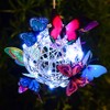 Hanging Solar Light Butterfly Solar Garden Lights with Colourful Butterflies