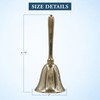 Solid Brass Extra Loud Hand Call Bell Pack of 2