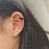 2 Pcs Unisex Ear Cuffs Non Piercing Clip-on Small Hoop