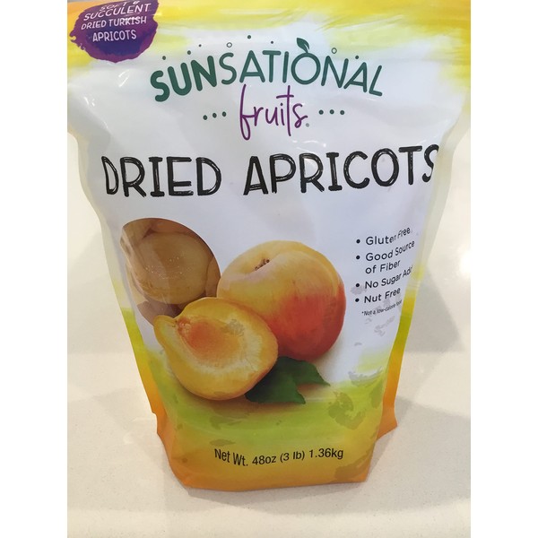 Sunsational Fruits Dried Apricots 3 lbs