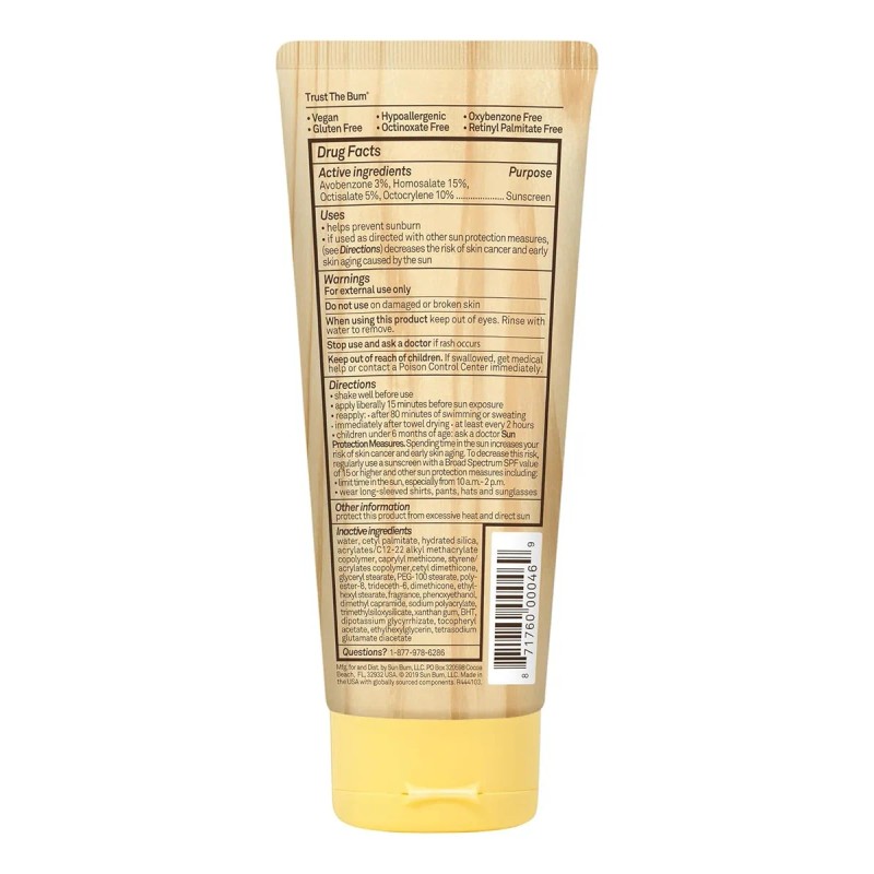 Sun Bum, Loción De Pantalla Solar Humectante, Spf 15-70, Tub