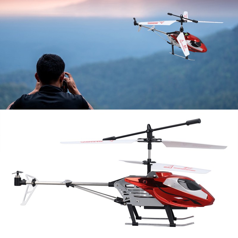 RC Helicopter with Lights 3.5 Channel USB Drop Proof 2.4G