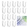 100Pcs Metal Curtain Hooks, FUNCYboo Drapery Pin Stainless Steel Hooks