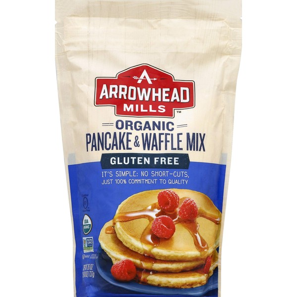 Arrowhead Mills Gluten Free Pancake & Waffle Mix, Organic, 26 Ounce Bag (Pack Of 6)